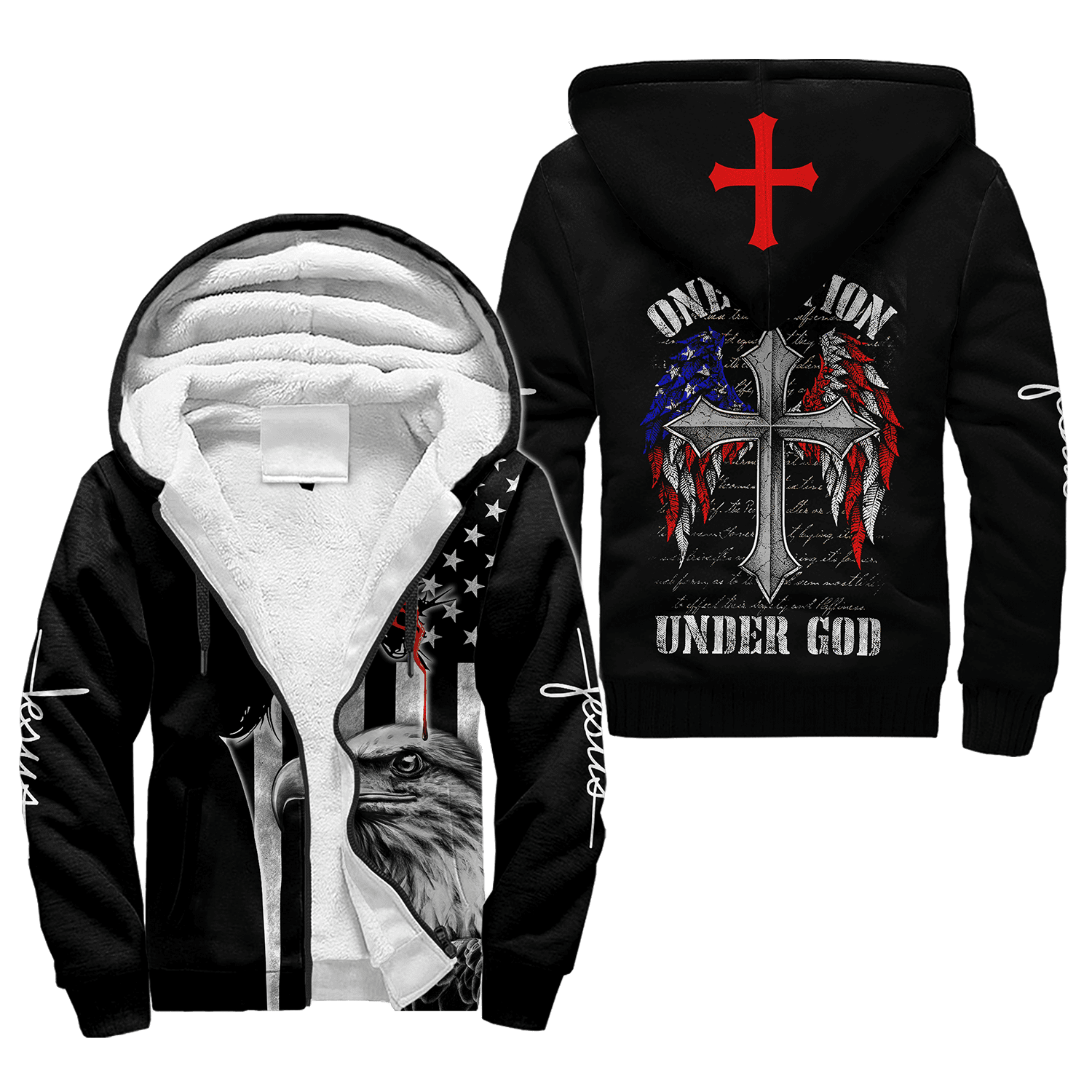 One Nation Under God 3D All Over Printed Unisex Shirts