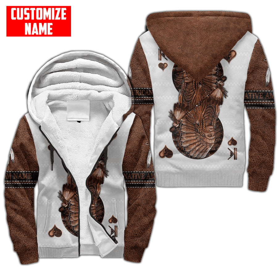 Customized name Native American 3D All Over Printed Unisex Shirts