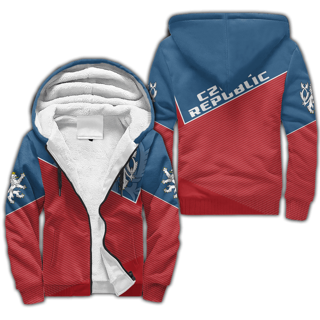 Czech Republic Hoodie - Stroke Style NVD1275