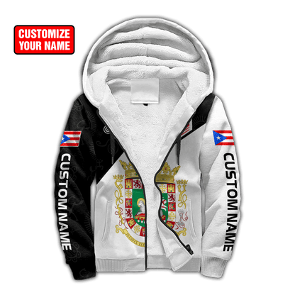 Customize Name Puerto Rico 3D All Over Printed Unisex Shirts