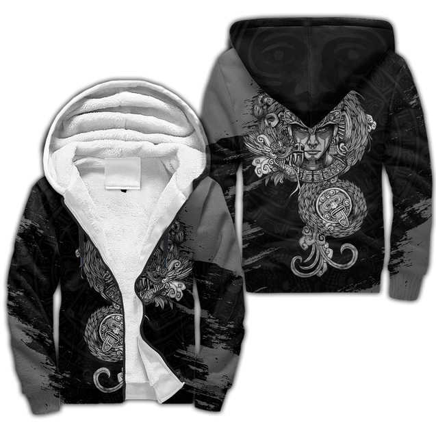 Aztec Warrior 3D All Over Printed Unisex Hoodie no1