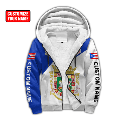 Customize Name Puerto Rico 3D All Over Printed Unisex Shirts