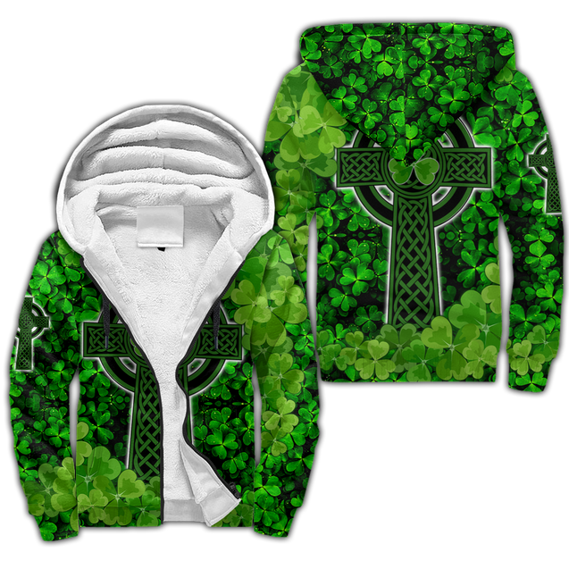 Premium Unisex Hoodie Irish St.Patrick Celtic Knot And Celtic Cross ML