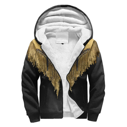 Native Cowboy Jacket No12 Cosplay 3D Over Printed Unisex Deluxe Hoodie ML