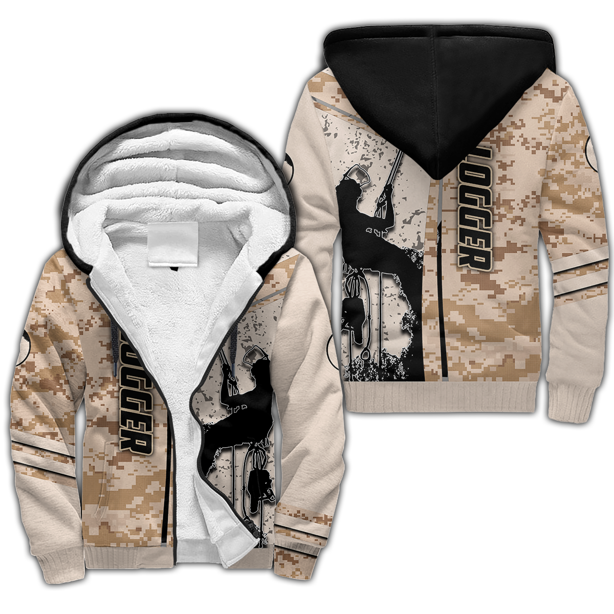 Premium 3D Printed Unisex Camo Logger Shirts MEI