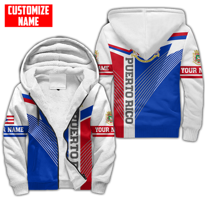 Customize Name Puerto Rico 3D All Over Printed Unisex Shirts