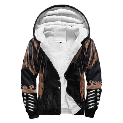 Native Cowboy Jacket No19 Cosplay 3D Over Printed Unisex Deluxe Hoodie ML
