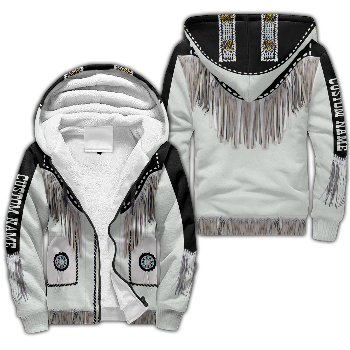 Native Cowboy Jacket No17 Cosplay Custom Name 3D Over Printed Unisex Deluxe Hoodie ML