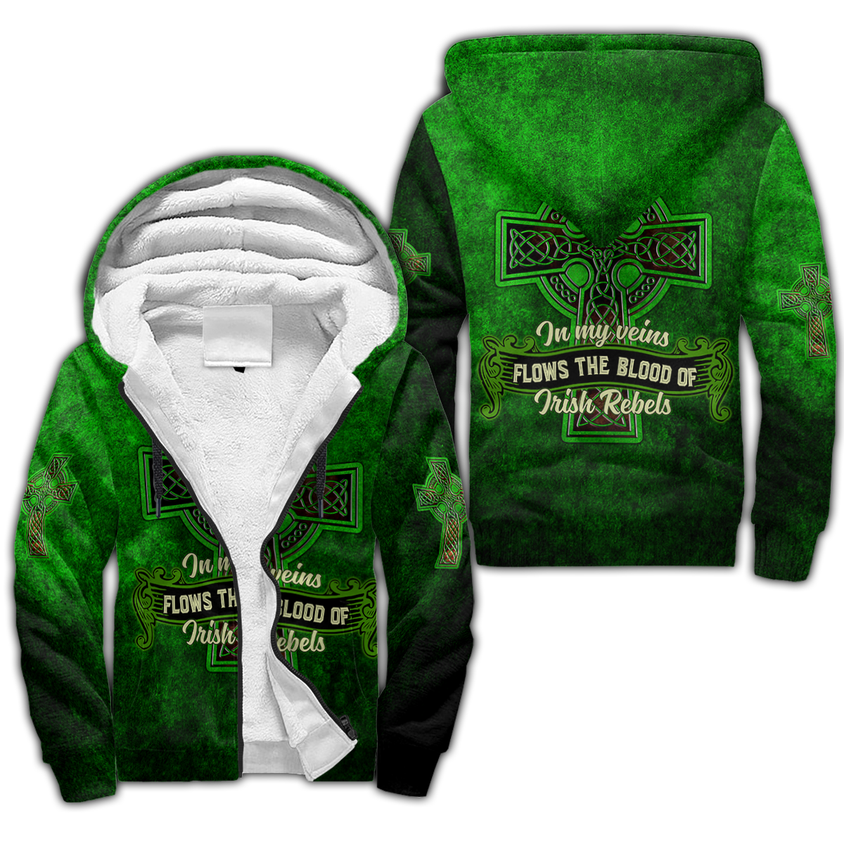 Irish St.Patrick day 3d hoodie shirt for men and women
