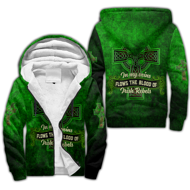 Irish St.Patrick day 3d hoodie shirt for men and women