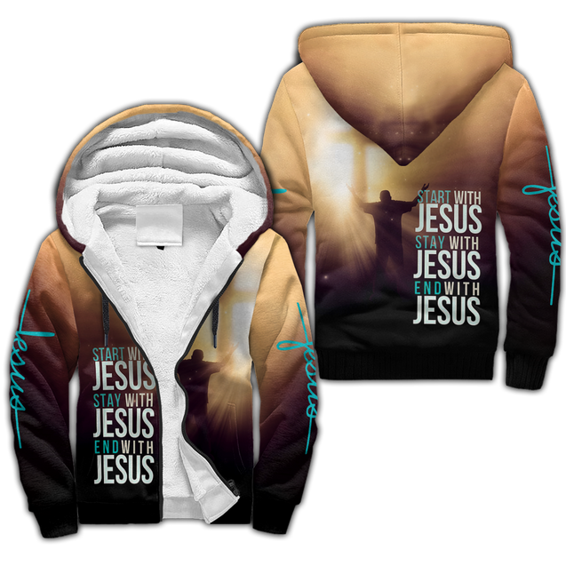 Premium Unisex Hoodie 3D All Over Printed Easter Day Christian Jesus No12 ML