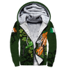 Premium Unisex Hoodie Irish St.Patrick Celtic Cross And Ireland Flag ML