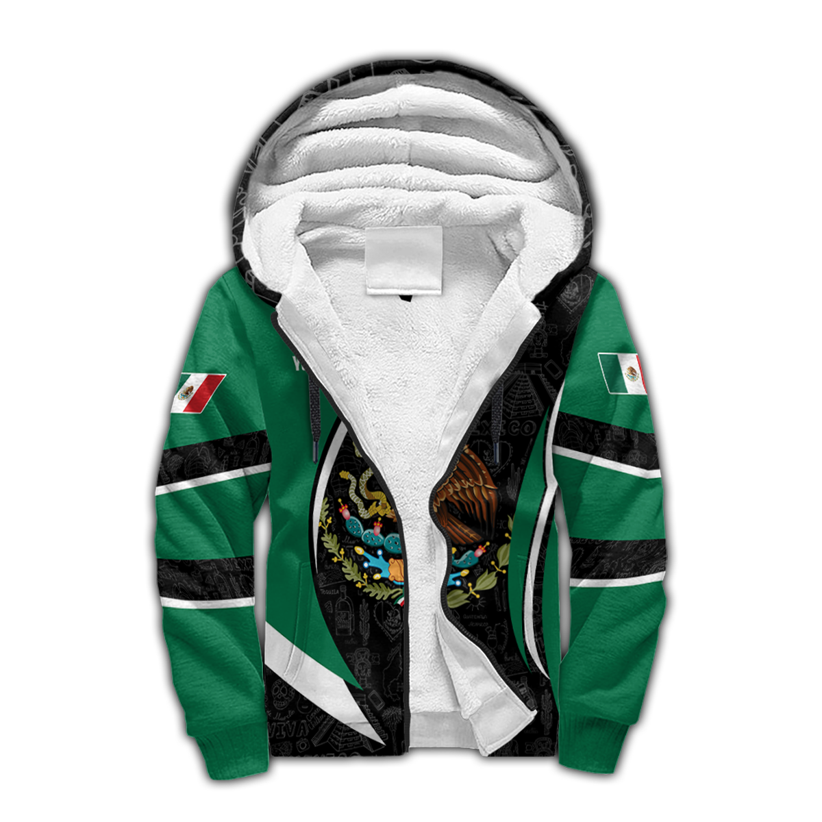 Persionalized Mexico 3D All Over Printed Unisex Hoodie