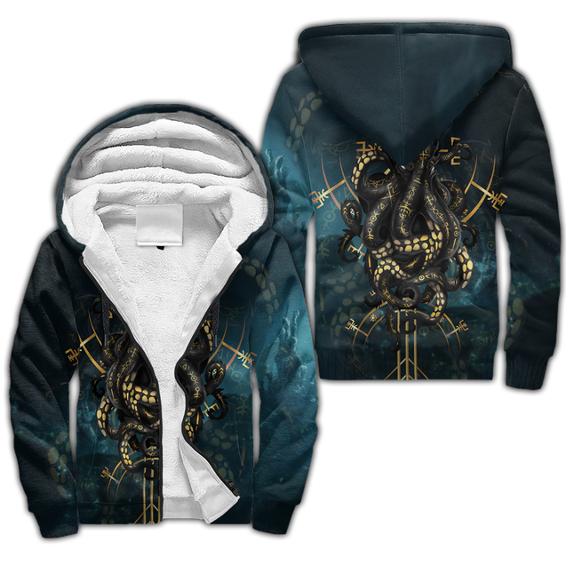 Premium Unisex Hoodie Kraken Octopus King of The Seven Seas III ML