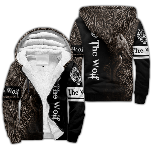 Premium Unisex Hoodie Fenrir Viking Wolf ML