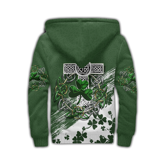 Premium Unisex Hoodie Custom Name Irish St.Patrick Day The Cross And Shamrock ML