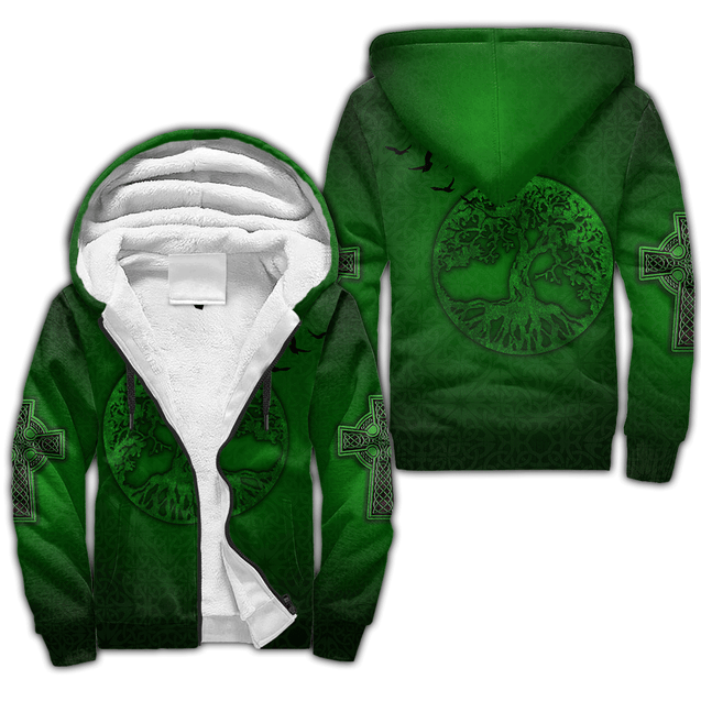 Premium Unisex Hoodie Irish St.Patrick Tree Of Life ML