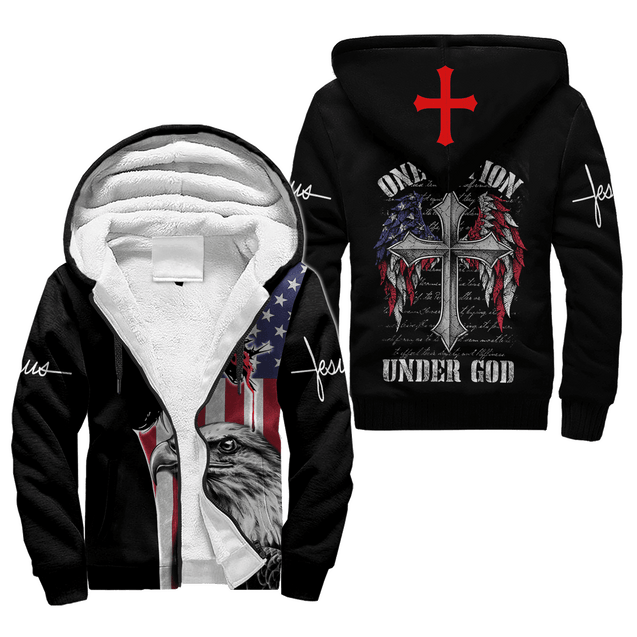 One Nation Under God 3D All Over Printed Unisex Shirts