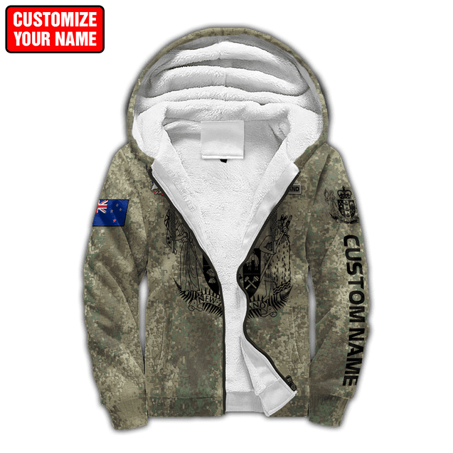 Custom Name New Zealand Aotearoa Coat Of Arm Army 3D All Over Printed Unisex Shirts