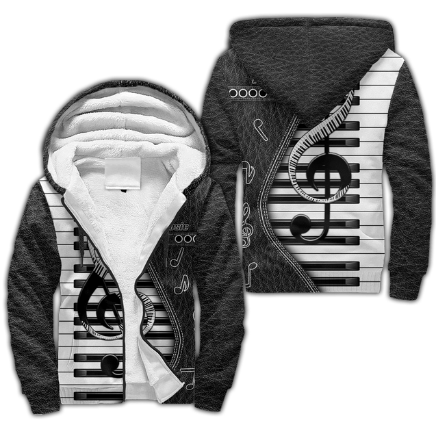 Piano Musical Instrument 3D All Over Printed Hoodie For Men And Women