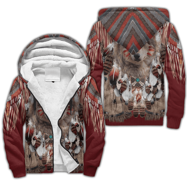 Wolf Native American 3D All Over Printed Unisex Shirts