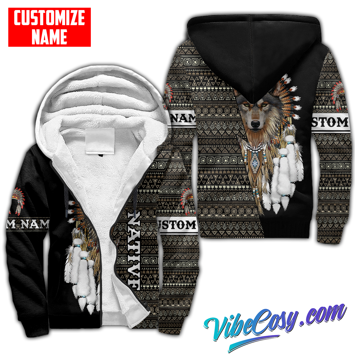 Customized Name Native American 3D All Over Printed Unisex Shirts