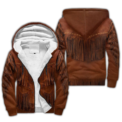 Native Cowboy Jacket No23 Cosplay 3D Over Printed Unisex Deluxe Hoodie ML
