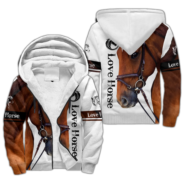 Love Horse 3D All Over Printed Hoodie Pi112056