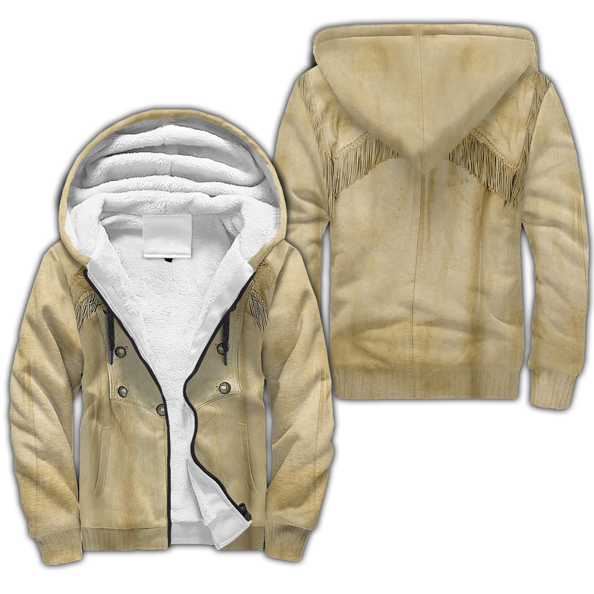 Native Cowboy Jacket No30 Cosplay 3D Over Printed Unisex Deluxe Hoodie ML