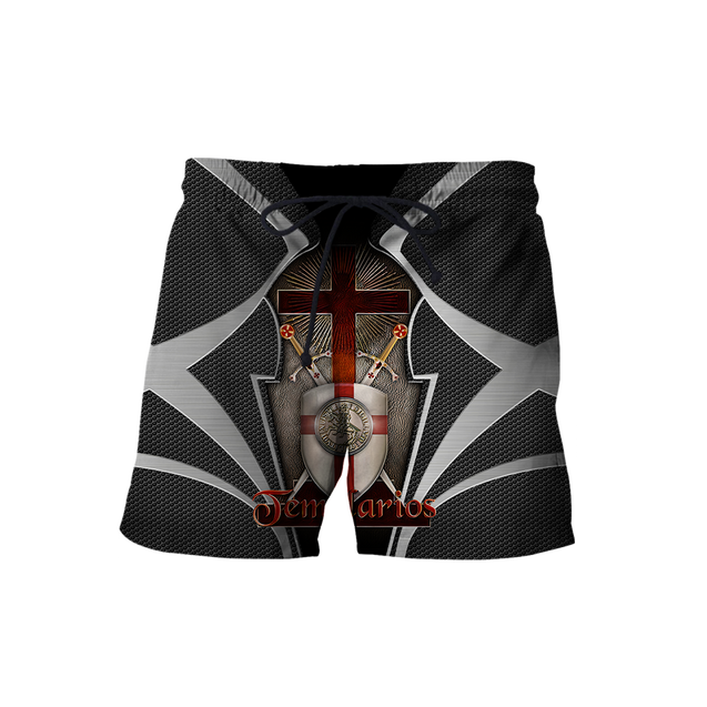 Premium Red Cross Shield Swords Knight Templar All Over Printed Shirts For Men And Women MEI