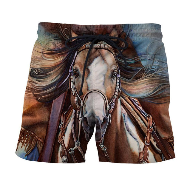 3D All Over Printed Horse Racing Shirts and Shorts-Horse-HP Arts-SHORTS-XS-Vibe Cosy™