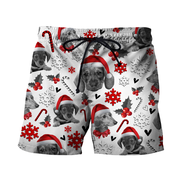 3D Dachshund Xmas Pattern Unisex Hoodie TR3010204