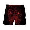 Vikings - The Raven Red of Odin Tattoo-Apparel-HP Arts-Shorts-S-Vibe Cosy™