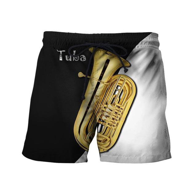 Tuba music 3d hoodie shirt for men and women HG HAC16125-Apparel-HG-Shorts-S-Vibe Cosy™