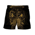 Vikings - The Raven Yellow of Odin Tattoo-Apparel-HP Arts-Shorts-S-Vibe Cosy™