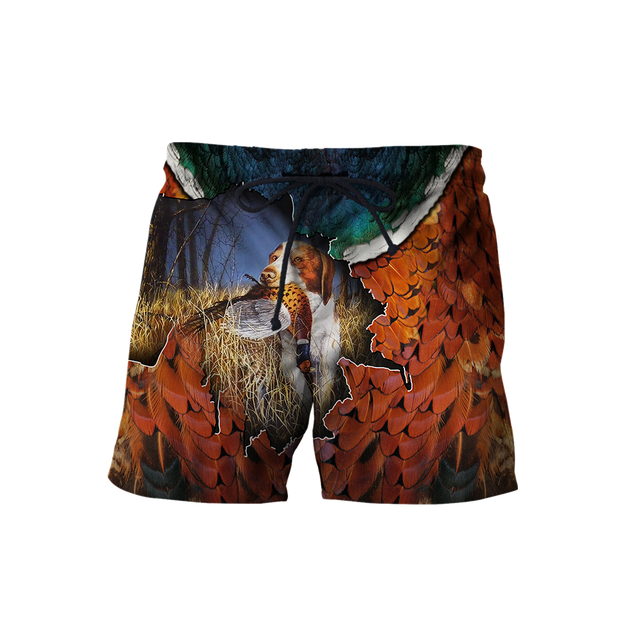 Pheasant Hunting 3D All Over Printed Shirts For Men And Women MP985-Apparel-MP-Shorts-S-Vibe Cosy™