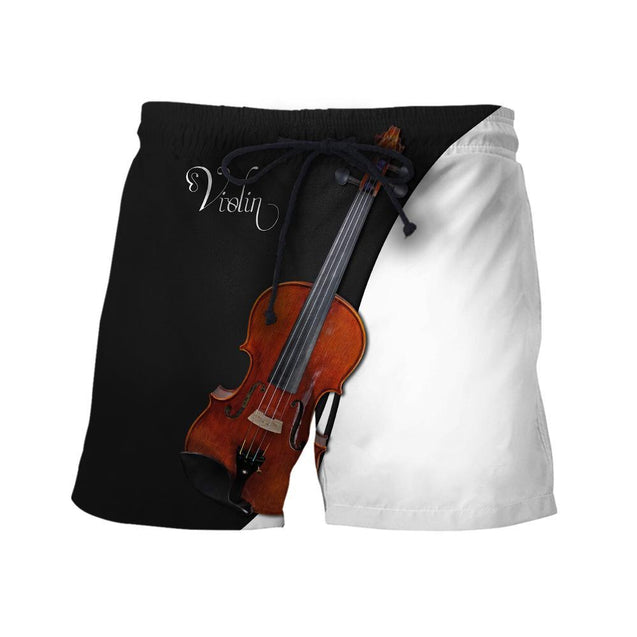 Violin music 3d hoodie shirt for men and women HG HAC16121-Apparel-HG-Shorts-S-Vibe Cosy™