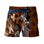 Brown Horse 3D All Over Printed Shirts TR1606201S-Apparel-TA-Shorts-S-Vibe Cosy™