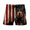 Doberman Pinscher American Flag 3D All Over Print Hoodie