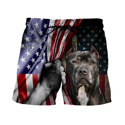 Premium Pit Bull Terrier American Flag Unisex Shirts TR0610201