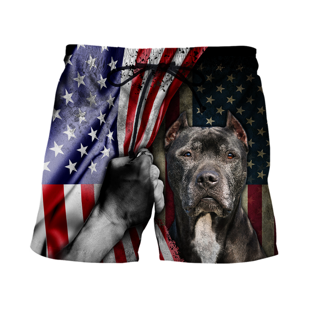 Premium Pit Bull Terrier American Flag Unisex Shirts TR0610201