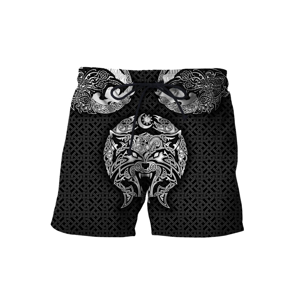 3D All Over Print Celtic Viking Wolf Hoodie NTN08252002