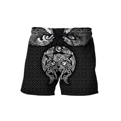 3D All Over Print Celtic Viking Wolf Hoodie NTN08252002