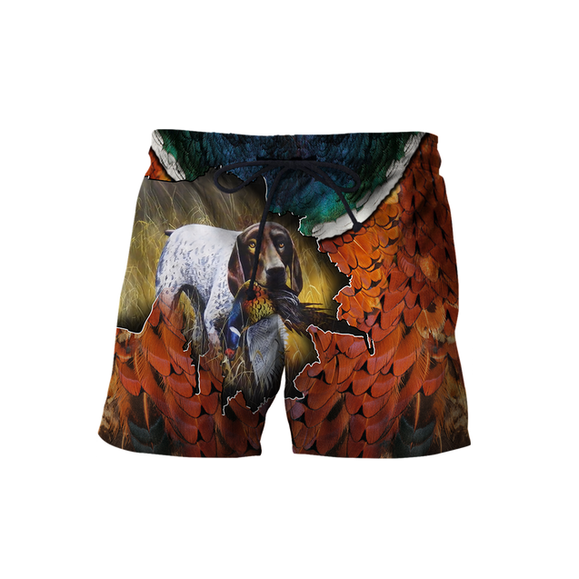 Pheasant GSP Hunting 3D All Over Printed Shirts For Men And Women AZ100102-Apparel-MP-Shorts-S-Vibe Cosy™