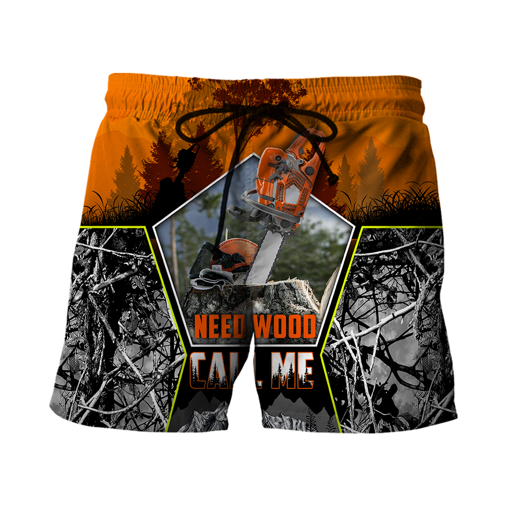 Logger Chainsaw Need Wood Call Me Unisex Shirts