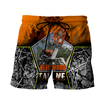 Logger Chainsaw Need Wood Call Me Unisex Shirts