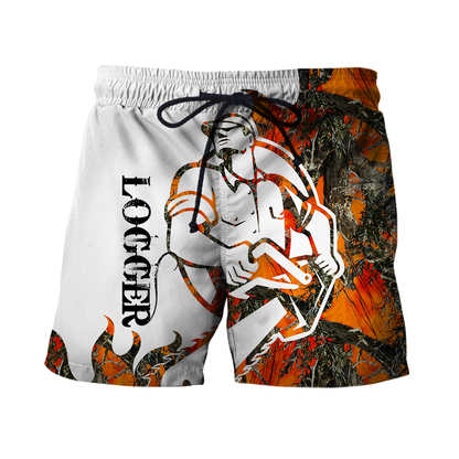 Logger Man Tattoo Orange Unisex Shirts TRST1010202