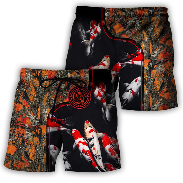 Koi fish Orange camo 3D all over printing shirts for men and women TR120202 - Amaze Style™-Apparel