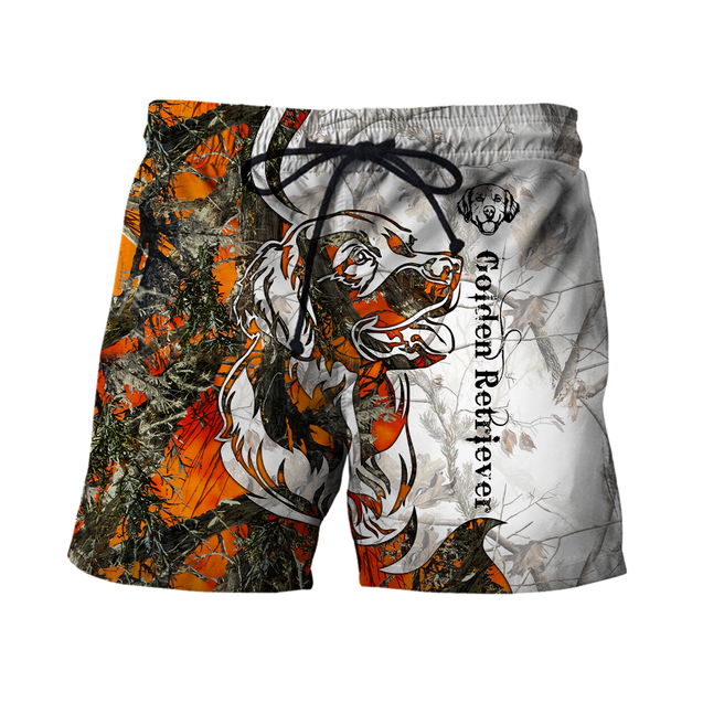 Deer Hunting Golden Retriever Camo 3D All Over Print  Hoodie TR1708203S