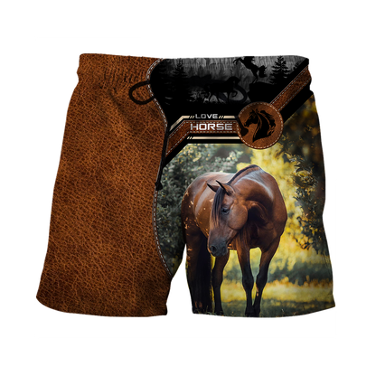 Love Horse 3D All Over Printed Shirts For Men and Women TA08312004